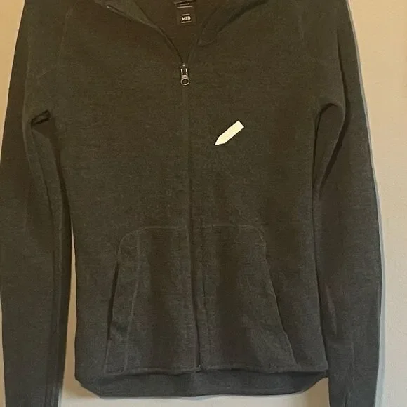 Triple Aught Design Dark Gray Merino Wool Full Zip Hoodie Women’s Medium - Picture 7 of 12